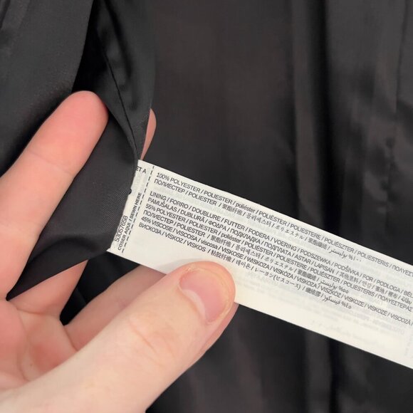 Mango Oversized Faux Fur Coat Size Small Color Black - Picture 4 of 7